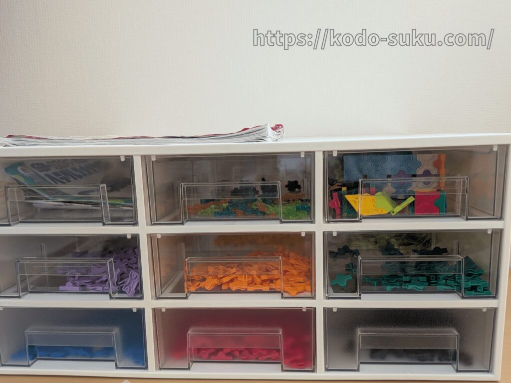 ニトリ レターケース ラキュー収納 レゴ