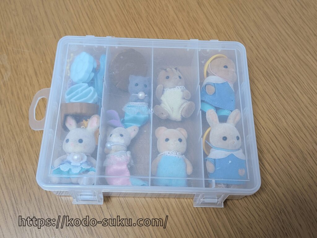 100均 ダイソー セクションケース シルバニアファミリー